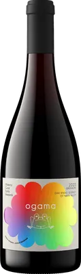 A photo of the Ogama bottle, featuring a giant toad with rainbow breath
