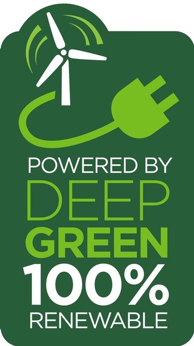 Logo for MCE Deep Green - 100% Renewable Enegery